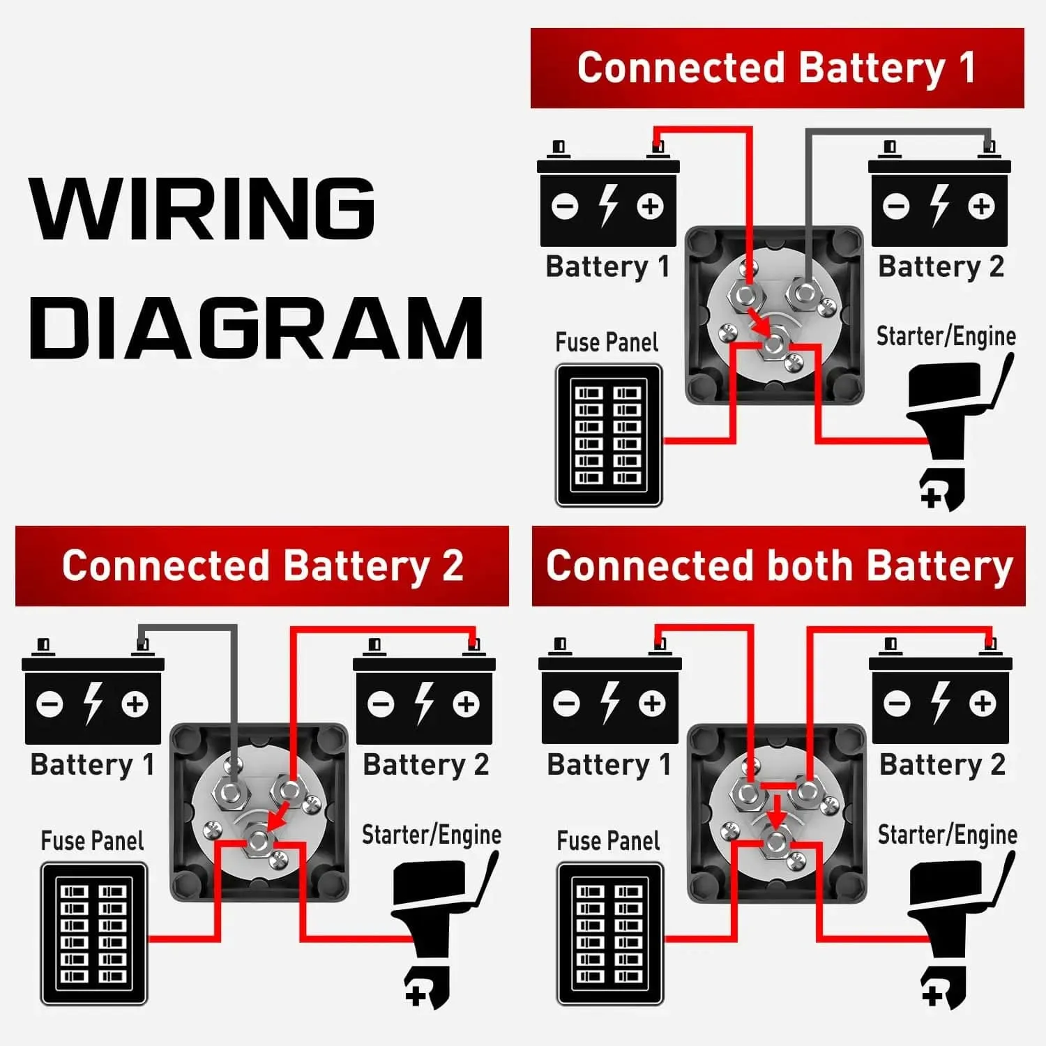 1-2-Both-Off Battery Disconnect Switch kits