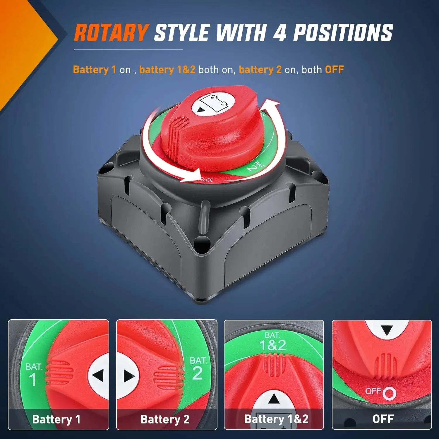 1-2-Both-Off Battery Disconnect Switch kits