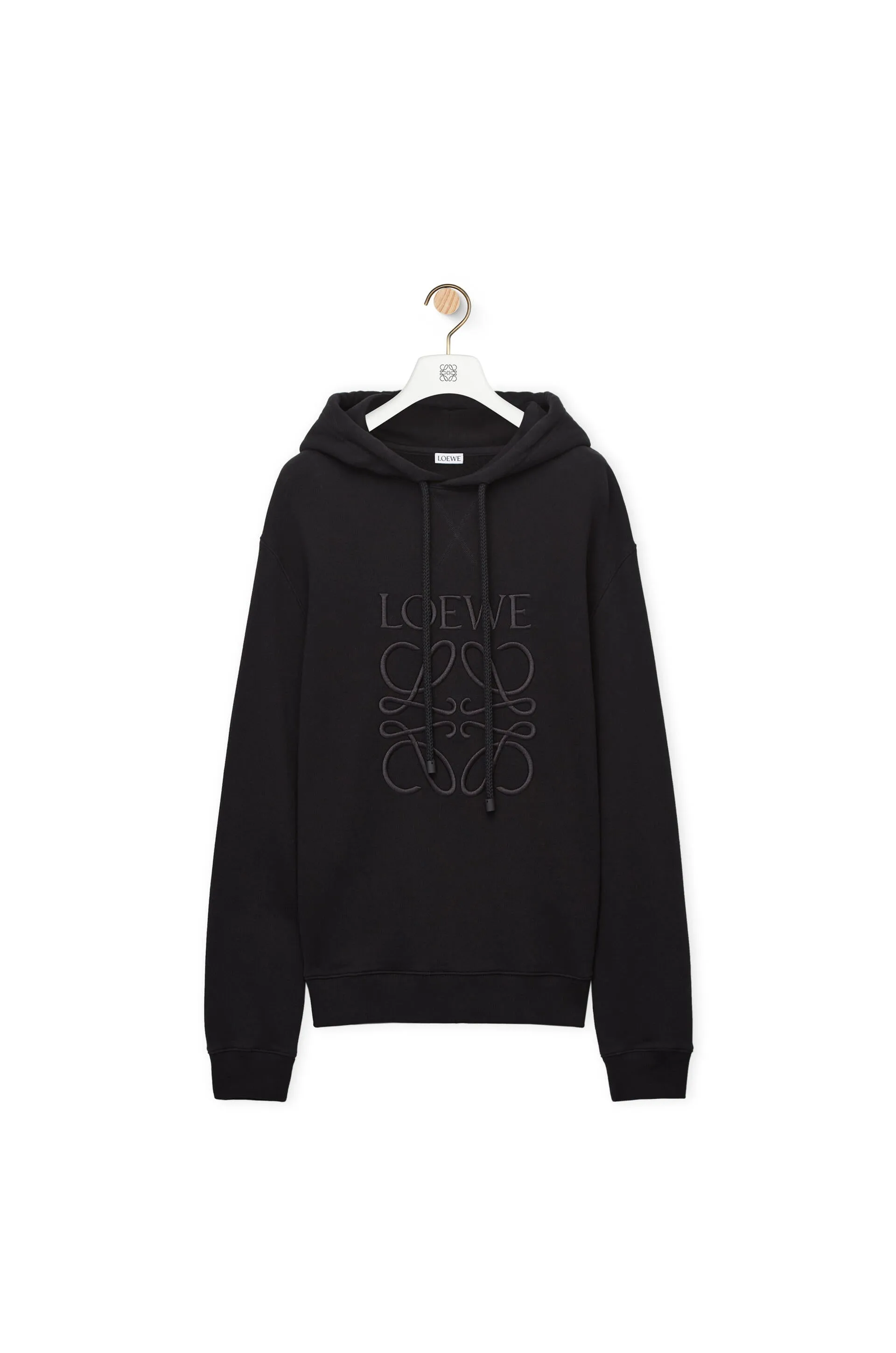 Anagram tonal hoodie in cotton
