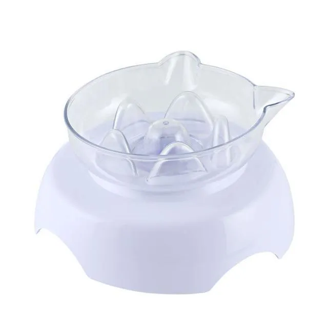 Anti-Vomiting Elevated Cat Bowl
