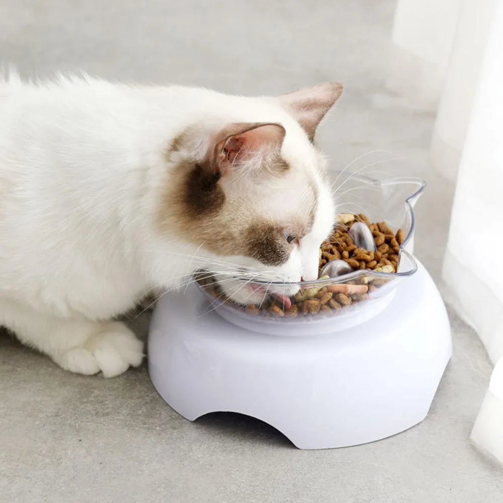 Anti-Vomiting Elevated Cat Bowl