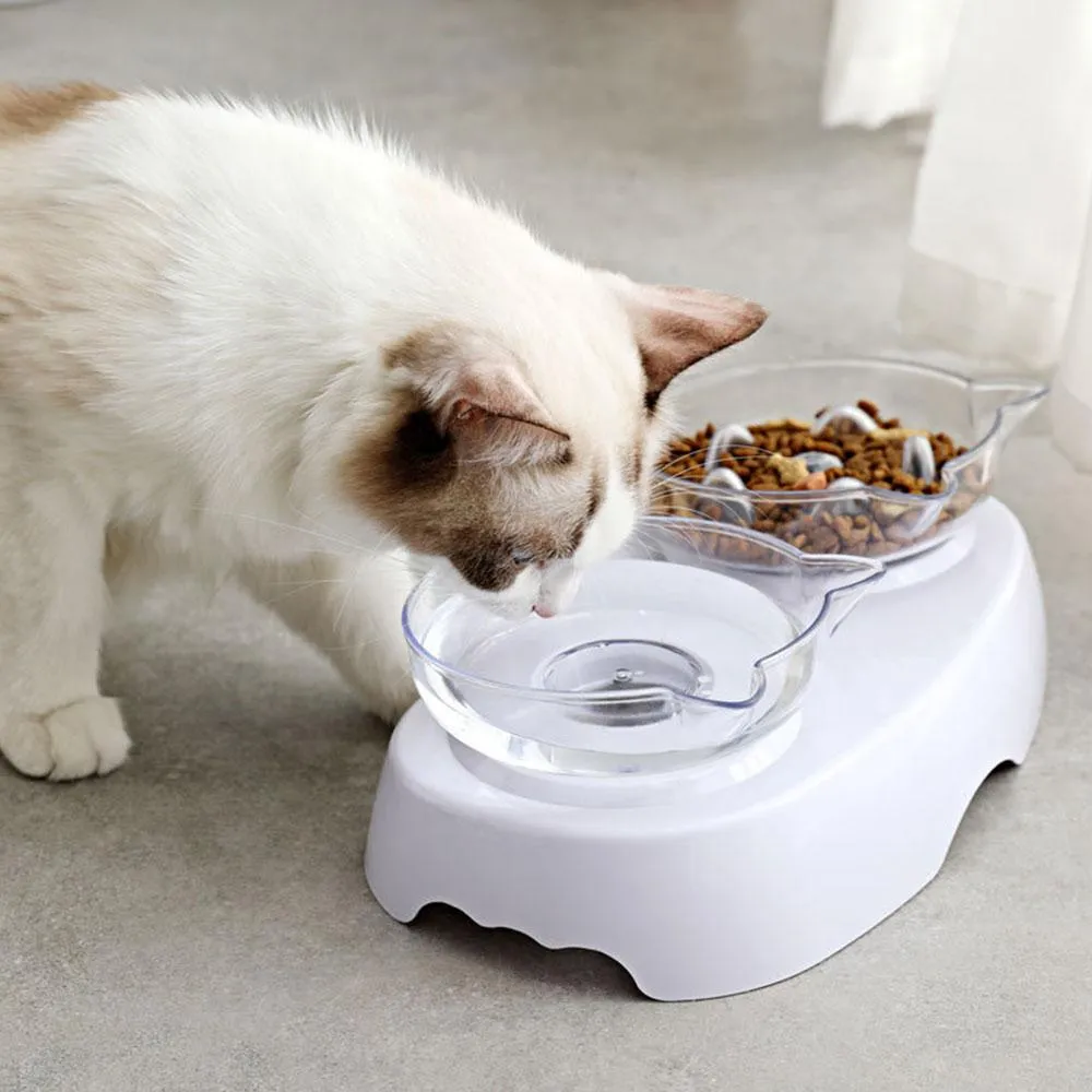 Anti-Vomiting Elevated Cat Bowl