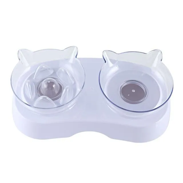 Anti-Vomiting Elevated Cat Bowl