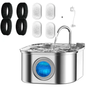 Autofeder 3.2L Automatic Pet Water Dispenser with Smart Induction and Stainless Steel Bowl