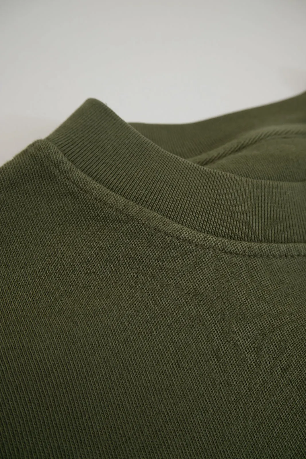 bad cat oversized french terry sweater khaki