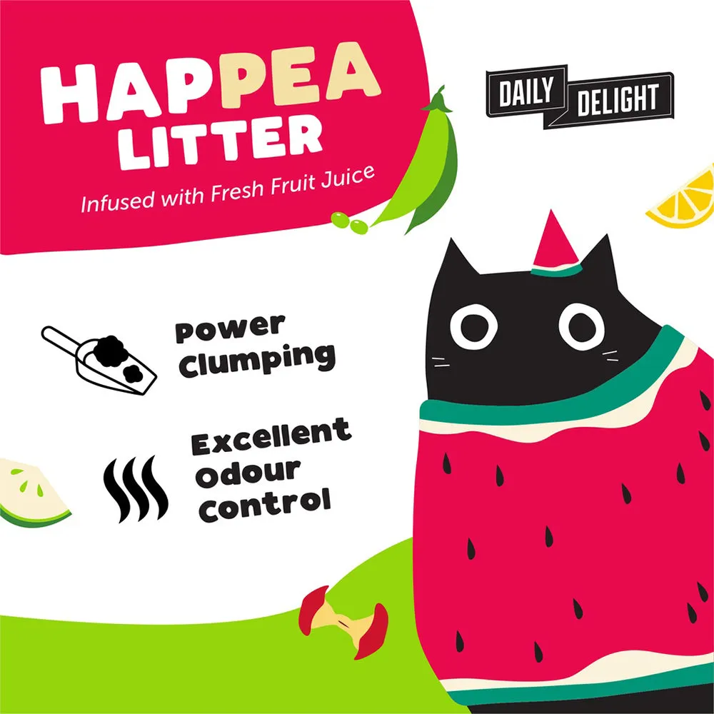 Daily Delight Cat Happea Litter Bare with Peas Unscented 8L