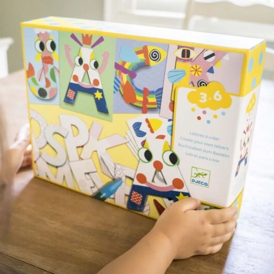 Djeco - Create Shapes Letters Craft Kit