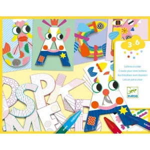 Djeco - Create Shapes Letters Craft Kit