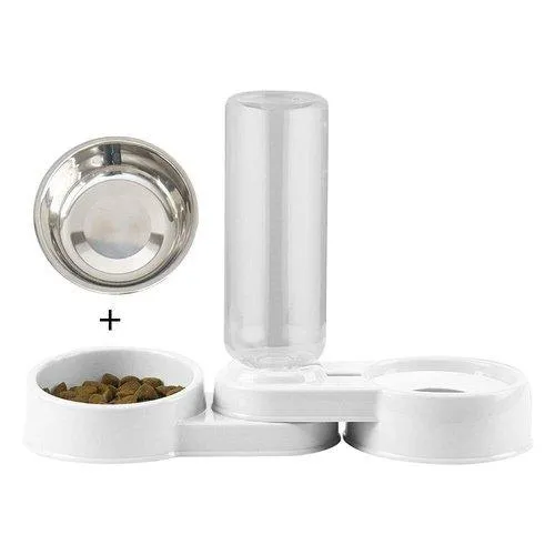 Double Bowl Pet Feeder