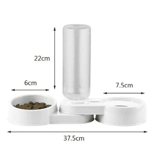 Double Bowl Pet Feeder