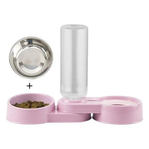 Double Bowl Pet Feeder