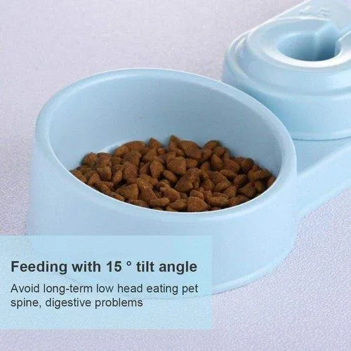 Double Bowl Pet Feeder