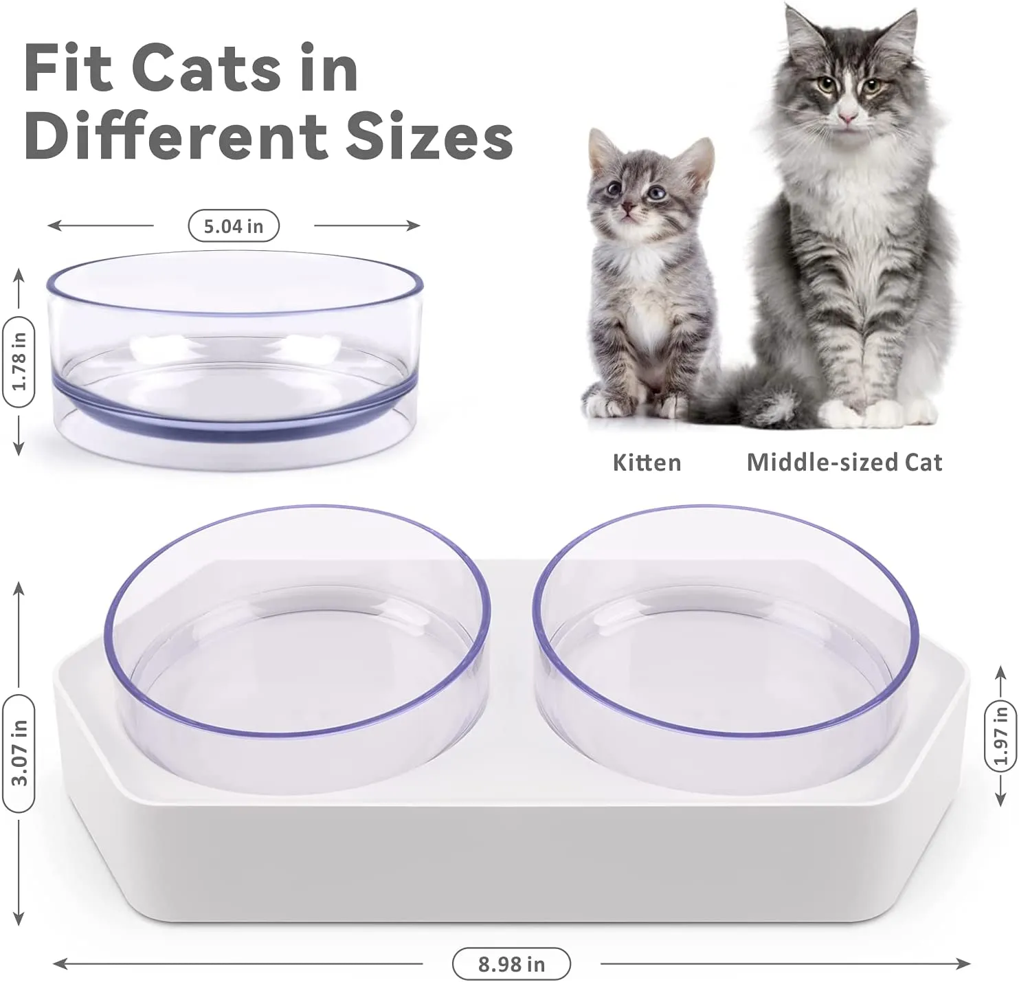 Elevated Cat Bowl Set