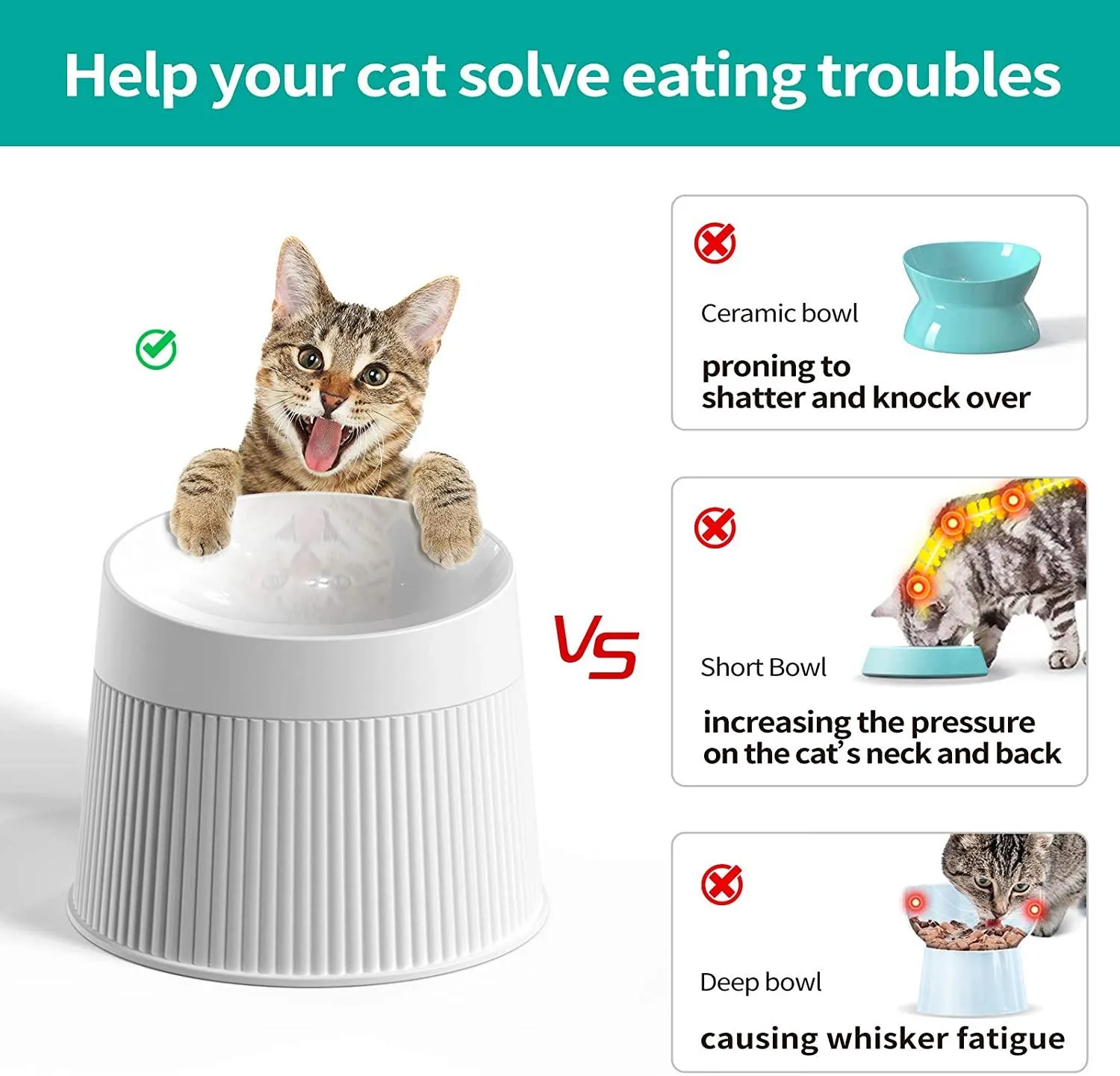 Elevated Cat Food Bowl