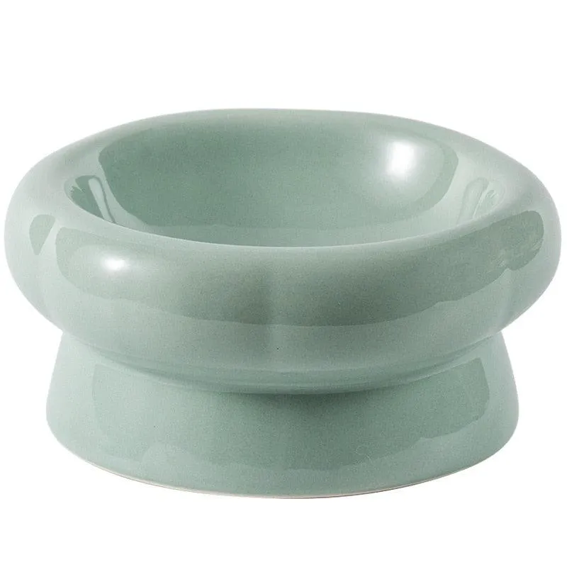 Elevated Ceramic Cat Bowls