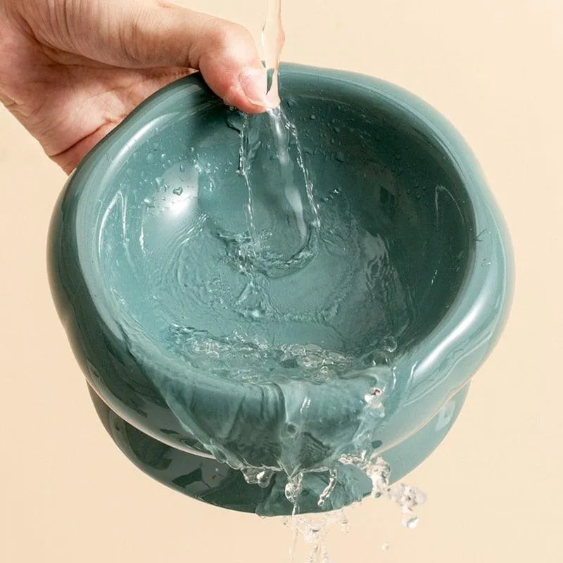 Elevated Ceramic Cat Bowls
