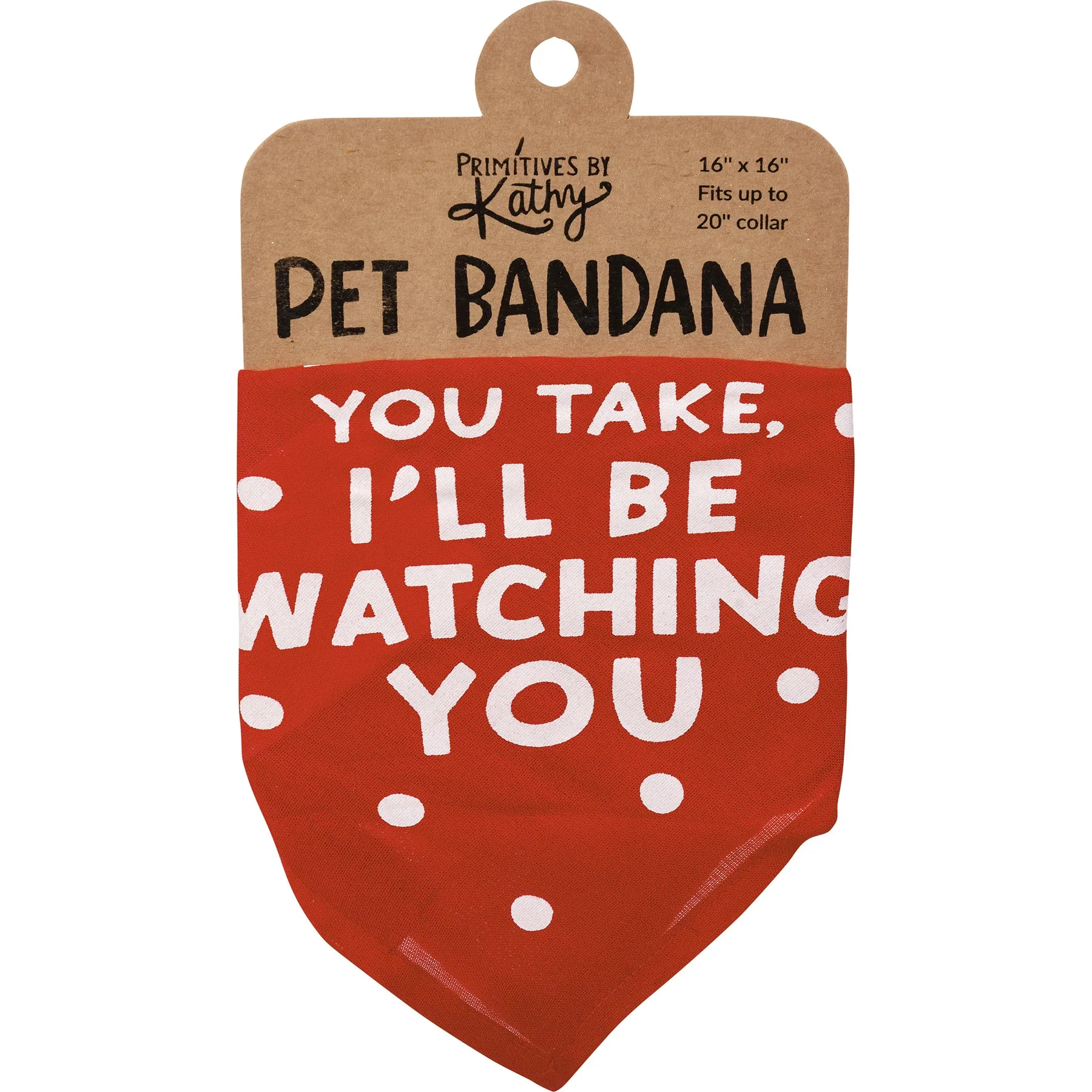 I'll Be Watching You Motivated by Food Small Dog Pet Bandana