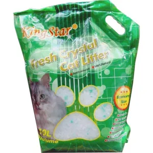 KingStar Fresh Crystal Cat Litter With  Green Apple - 10l
