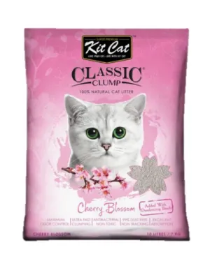 Kit Cat Classic Clump Cat Litter 10L (Cherry Blossom)