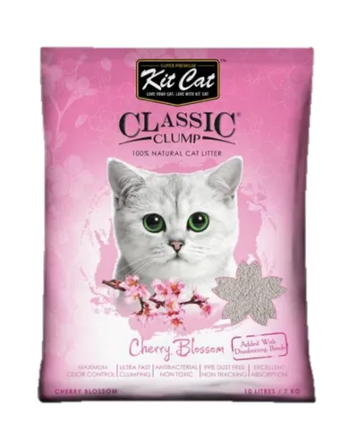 Kit Cat Classic Clump Cat Litter 10L (Cherry Blossom)