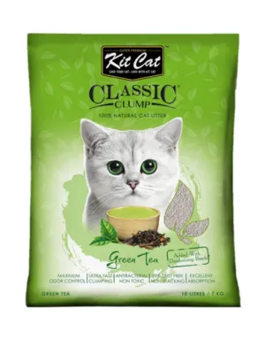 Kit Cat Classic Clump Cat Litter 10L (Green Tea)