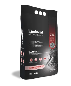 Lindo cat litter Advanced Clumping  Carbon Active, 10kgs