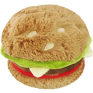 Mini Squishable Comfort Food Hamburger 7" Plush