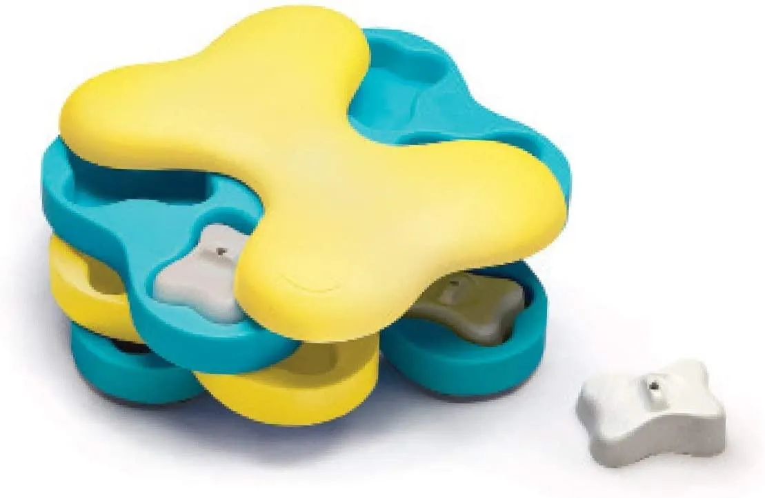 Nina Ottosson by Outward Hound Dog Brick Interactive Treat Puzzle Dog Toy, Intermediate