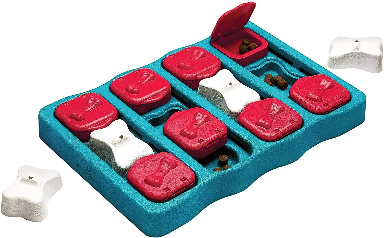 Nina Ottosson by Outward Hound Dog Brick Interactive Treat Puzzle Dog Toy, Intermediate