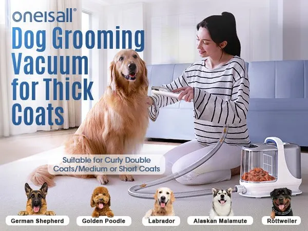 Oneisall BM3 3L Dog Grooming Vacuum Kit & 7L Dog Water Fountain Set