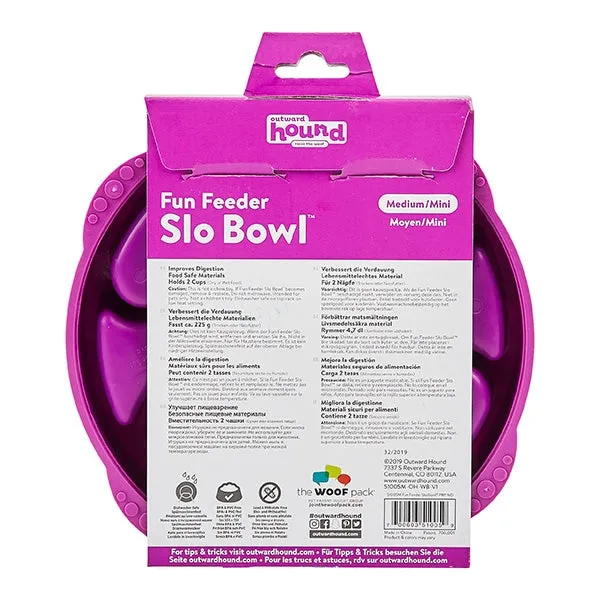Outward Hound Fun Feeder Purple Flower