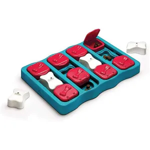 Outward Hound Ottosson Puzzle Brick Dog Toy, Blue
