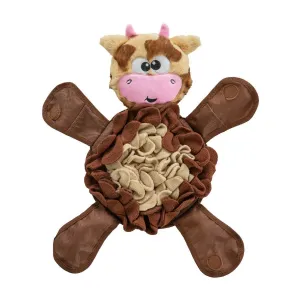 Outward Hound Snuffle Palz Cow Dog Toy Brown Large