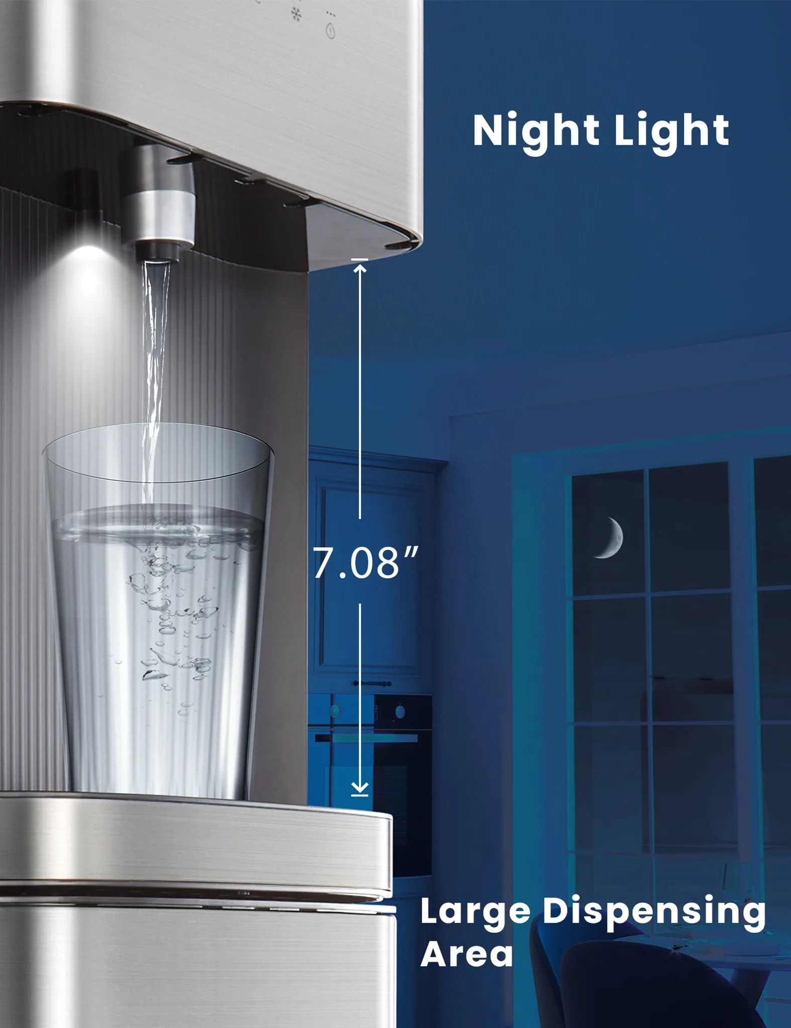 Ozone Self-Cleaning Bottom Loading Water Dispenser