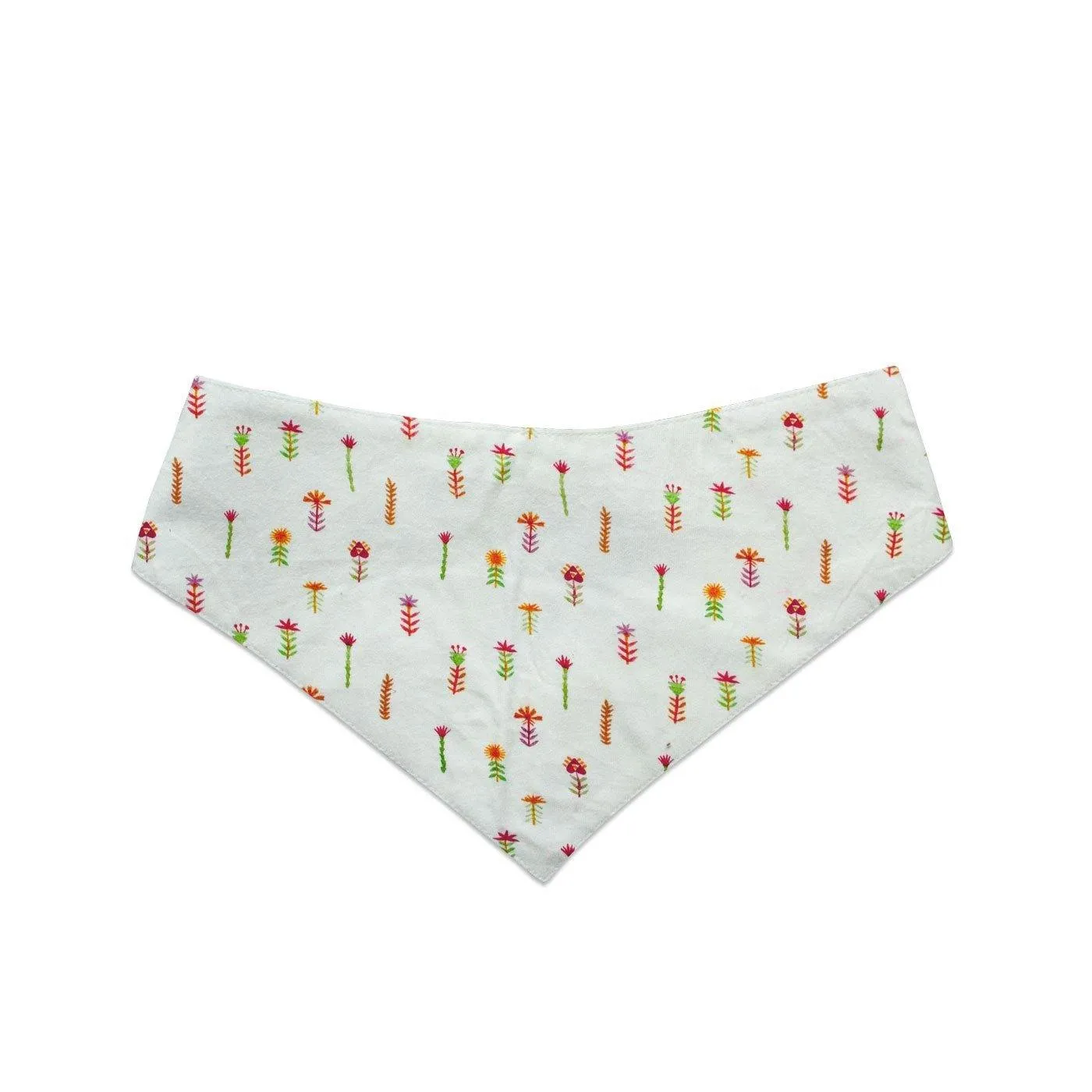"Adopted" Printed and Striped Reversible Bandana for Cats