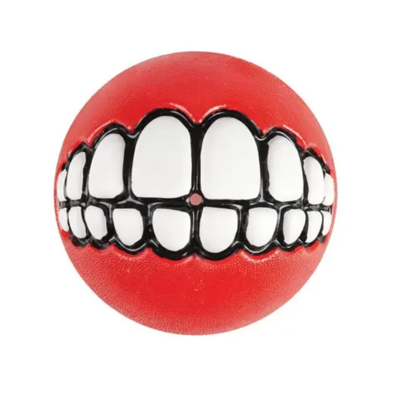 Rogz Grinz Ball Red Large Dog Toy