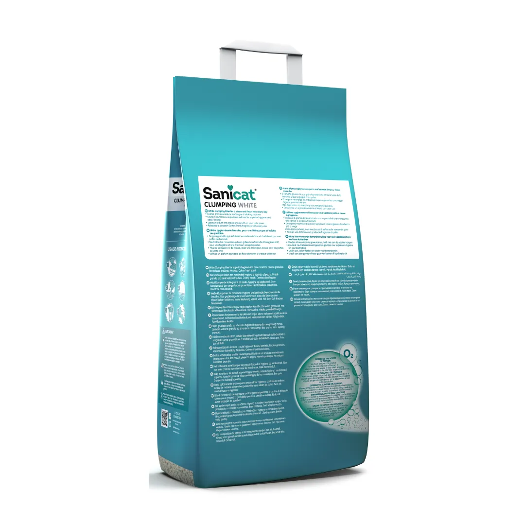 Sanicat Clumping White Cotton Fresh Cat Litter