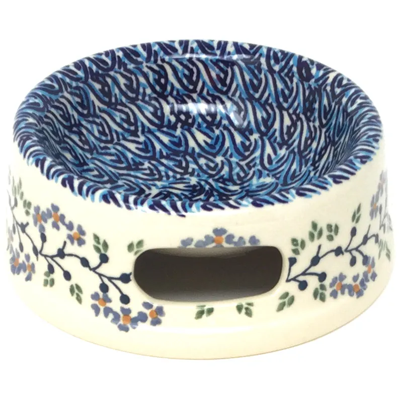 Sm Dog or Cat Bowl in Blue Meadow