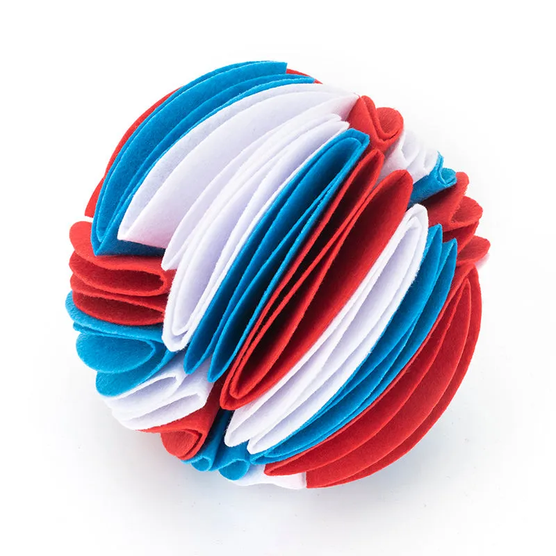 SnuffleSmart: Foldable Dog Snuffle Ball – IQ-Boosting & Interactive Feeding Toy