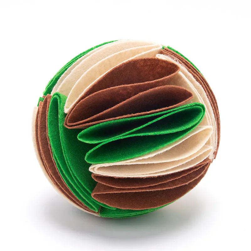 SnuffleSmart: Foldable Dog Snuffle Ball – IQ-Boosting & Interactive Feeding Toy