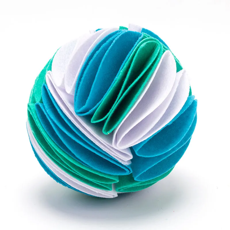 SnuffleSmart: Foldable Dog Snuffle Ball – IQ-Boosting & Interactive Feeding Toy