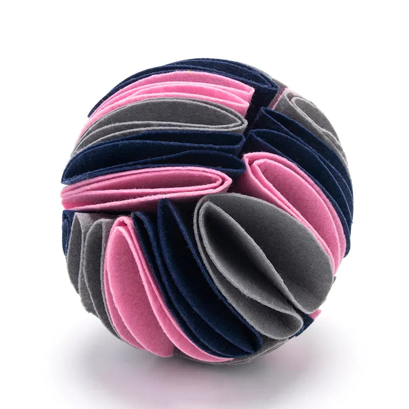 SnuffleSmart: Foldable Dog Snuffle Ball – IQ-Boosting & Interactive Feeding Toy