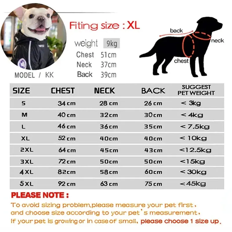 Waterproof Reflective Dog Jacket for All-Weather Adventures